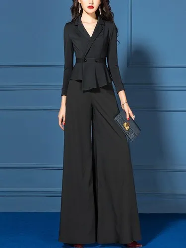 Офисный женский элегантный комплект из двух предметов, топ и брюки с высокой талией и широкие брюки, модные женские комплекты одежды, женски...
Офисный женский элегантный комплект из двух предметов, топ и брюки с высокой талией и широкие брюки, модные женские комплекты одежды, женски...