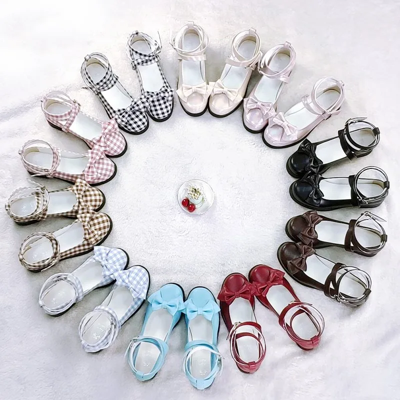 Student sweet shoes Japanese low-heel Lolita lace bowknot shoes round toe daily girl shoes Plaid shallow mouth cosplay loli
Student sweet shoes Japanese low-heel Lolita lace bowknot shoes round toe daily girl shoes Plaid shallow mouth cosplay loli