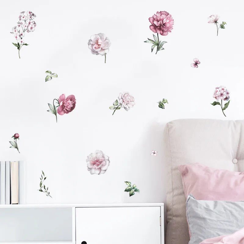 DIY Literary Painted Peony Flowers Stickers Furniture TV Decoration Stickers on The Wall Vinyl Decals
DIY Literary Painted Peony Flowers Stickers Furniture TV Decoration Stickers on The Wall Vinyl Decals
