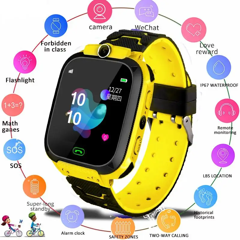 New drop Children's Smart Watch Kids SOS Phone Watch Smartwatch use Sim Card Photo Waterproof IP67 Kids Gift For IOS Android
New drop Children's Smart Watch Kids SOS Phone Watch Smartwatch use Sim Card Photo Waterproof IP67 Kids Gift For IOS Android