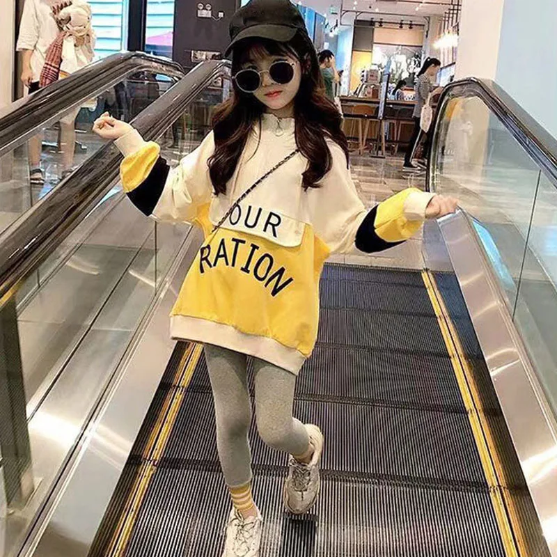 2021 Fashionable New Girls' Clothing Spring Autumn Hooded Outfits Big Kids Middle And Big Kids Leisure Children'S Clothes Suit
2021 Fashionable New Girls' Clothing Spring Autumn Hooded Outfits Big Kids Middle And Big Kids Leisure Children'S Clothes Suit