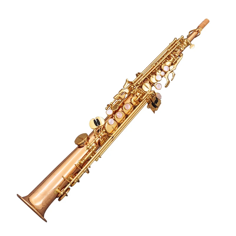 New Arrival High Quality Professional Soprano Saxophone Bb Tuning Instrument Mouth Mouth Outer Box Throat Ligation Reed
New Arrival High Quality Professional Soprano Saxophone Bb Tuning Instrument Mouth Mouth Outer Box Throat Ligation Reed