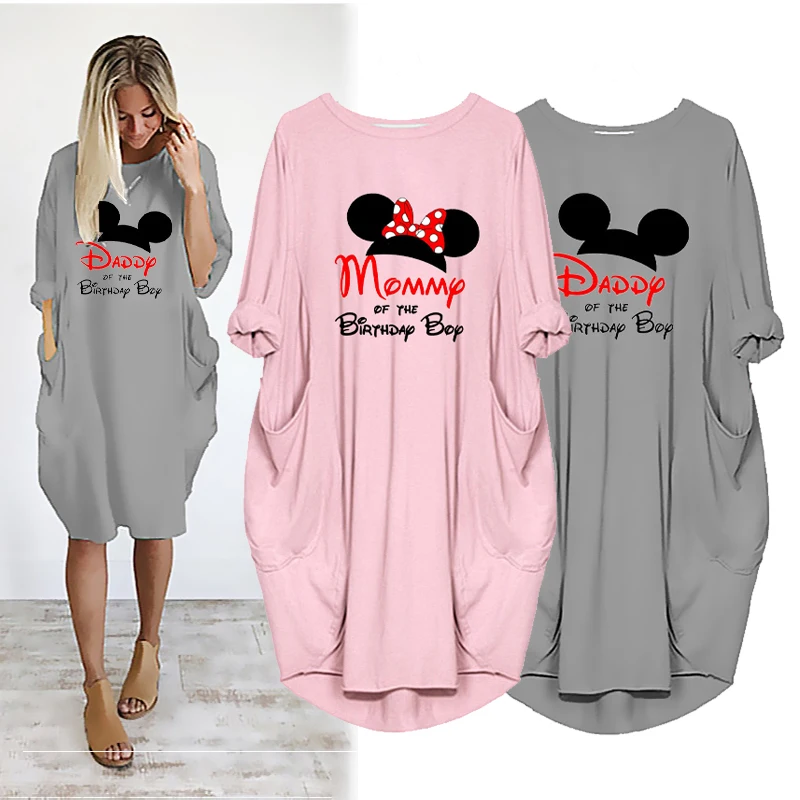 Midi Dresses Loose Women Autumn Mickey Cartoon Print Dress Long Sleeve Casual Robe Femme Pockets Party O Neck Vestidos
Midi Dresses Loose Women Autumn Mickey Cartoon Print Dress Long Sleeve Casual Robe Femme Pockets Party O Neck Vestidos