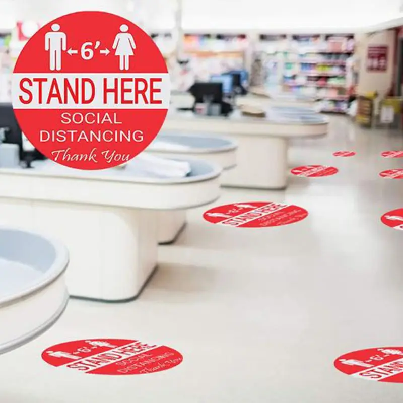 Floor Decals Wait Here Stand Here Keep 6ft in Between Distance Marker Floor Decal for Social E5BA
Floor Decals Wait Here Stand Here Keep 6ft in Between Distance Marker Floor Decal for Social E5BA