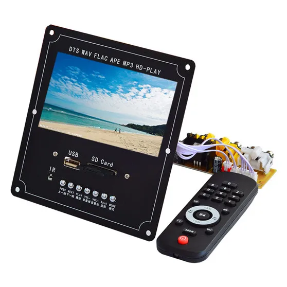 Wireless Bluetooth Audio Video Decoder LCD Screen DTS Lossless Bluetooth Module mp4/mp5 HD Video APE/WAV/MP3 Decoding Board
Wireless Bluetooth Audio Video Decoder LCD Screen DTS Lossless Bluetooth Module mp4/mp5 HD Video APE/WAV/MP3 Decoding Board