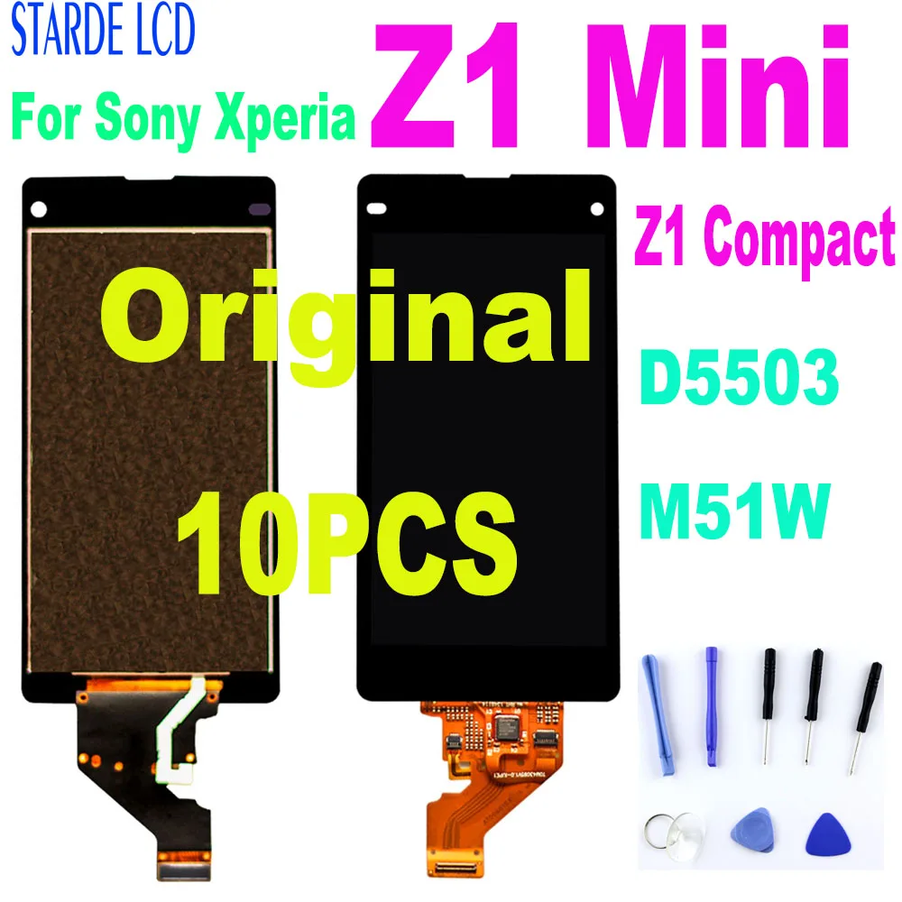 10PCS Original LCD For Sony Xperia Z1 Mini Compact D5503 M51W LCD Display Touch Screen Digitizer Assembly Screen Z1 MINI LCD
10PCS Original LCD For Sony Xperia Z1 Mini Compact D5503 M51W LCD Display Touch Screen Digitizer Assembly Screen Z1 MINI LCD