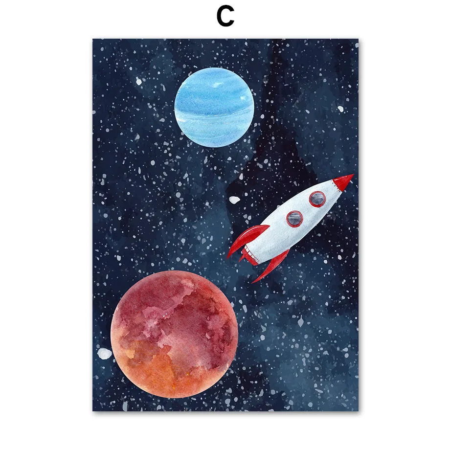 Home Decor Wall Art Canvas Painting Space Planet Rocket Astronaut Star Nursery Nordic Posters Wall Pictures Baby Kids Room Decor
Home Decor Wall Art Canvas Painting Space Planet Rocket Astronaut Star Nursery Nordic Posters Wall Pictures Baby Kids Room Decor