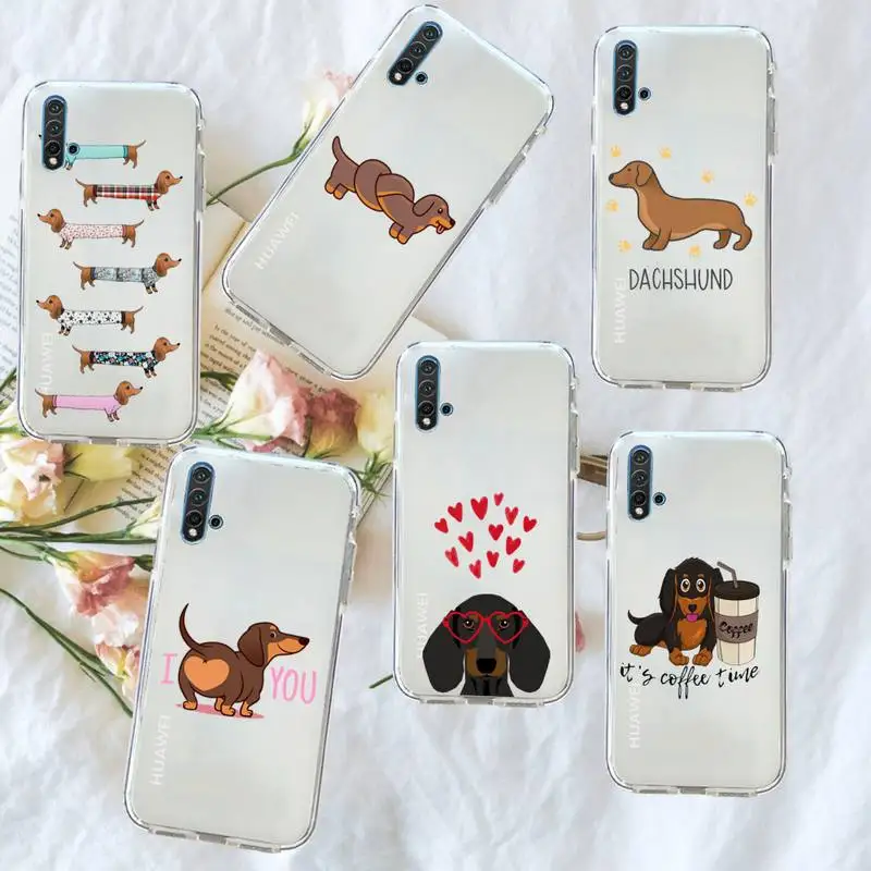 Dachshund funny cartoon Phone Case Transparent for Huawei honor P mate Y 20 30 40 10 8 5 6 7 9 i x c pro lite prime smart
Dachshund funny cartoon Phone Case Transparent for Huawei honor P mate Y 20 30 40 10 8 5 6 7 9 i x c pro lite prime smart