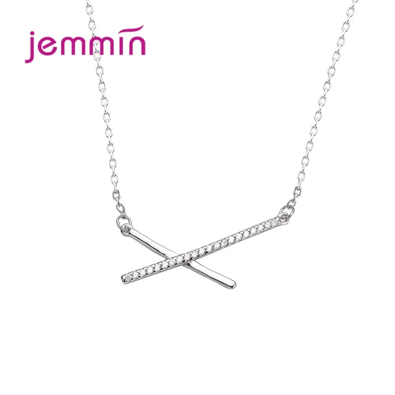 New Trendy 925 Sterling Silver AAA Zircon Fine Jewelry Geometric Strip Pendant Necklaces Simple Gift For Women
New Trendy 925 Sterling Silver AAA Zircon Fine Jewelry Geometric Strip Pendant Necklaces Simple Gift For Women