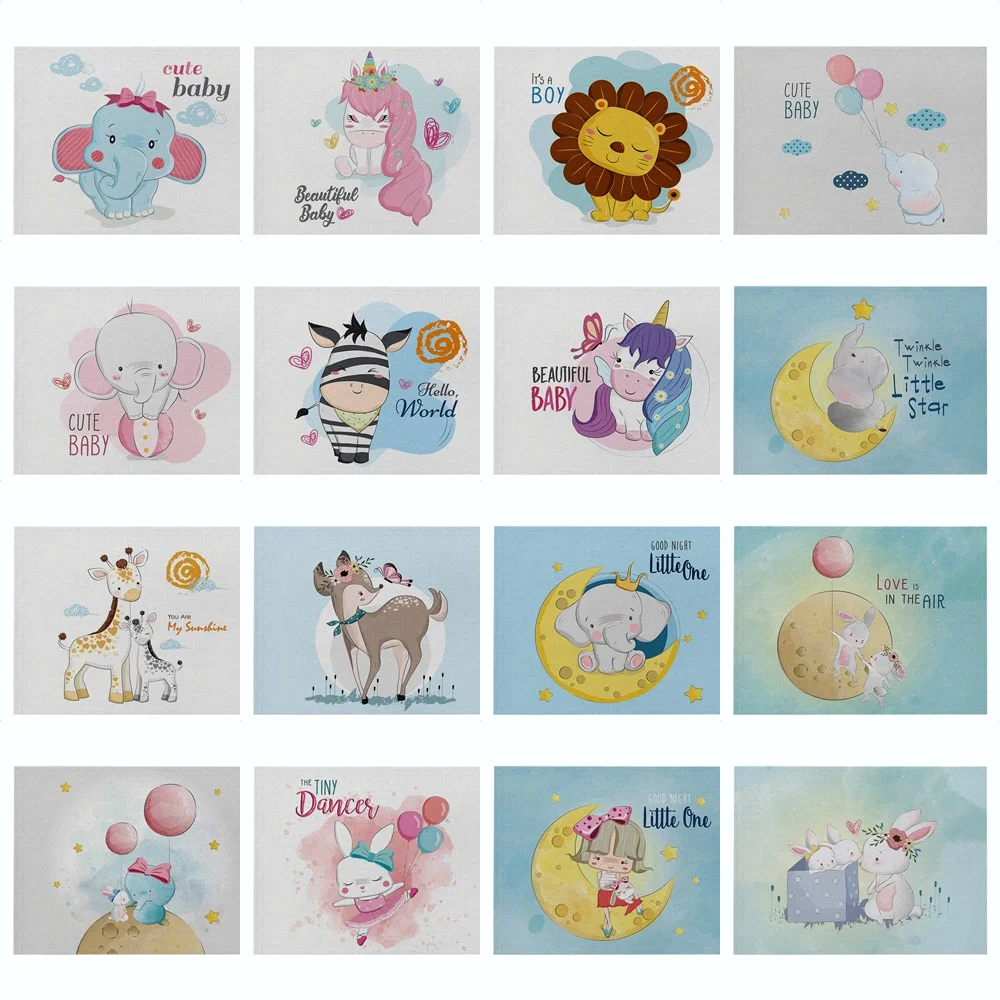 Cartoon Elephant Rabbit Unicorn Animal Printing Placemat Drink Coasters Home Decor Kitchen Place Mats For Dining Table Bar Pad 
Cartoon Elephant Rabbit Unicorn Animal Printing Placemat Drink Coasters Home Decor Kitchen Place Mats For Dining Table Bar Pad
