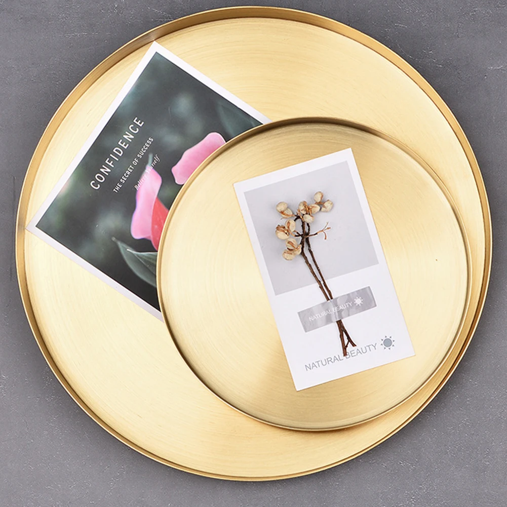 Bathroom Organizer Decorative Round Shape Jewelry Display Exquisite Kitchen Storage Tray Stainless Steel Space Saving Home Gold
Bathroom Organizer Decorative Round Shape Jewelry Display Exquisite Kitchen Storage Tray Stainless Steel Space Saving Home Gold