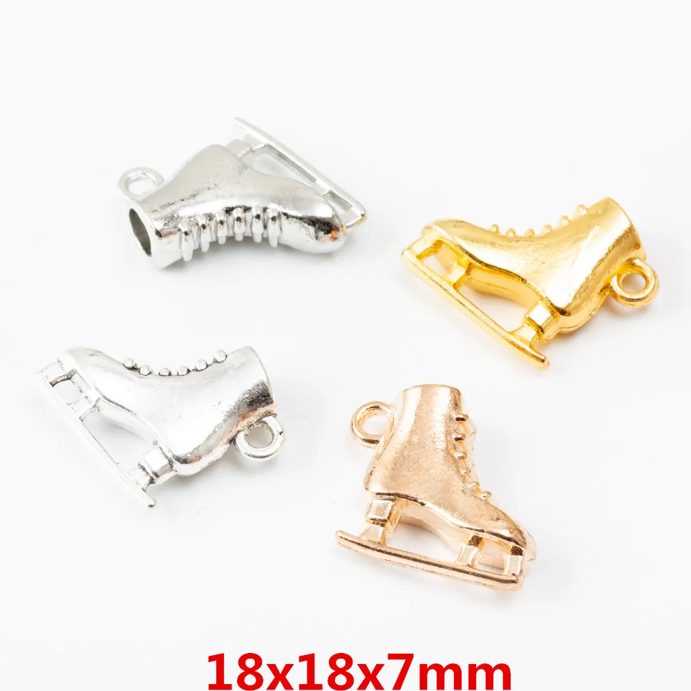 10 pcs Vintage Ancient Ice skates zinc alloy charms pendant suitable for DIY Bracelet Necklace metal jewelry accessories 6241 | Украшения и
