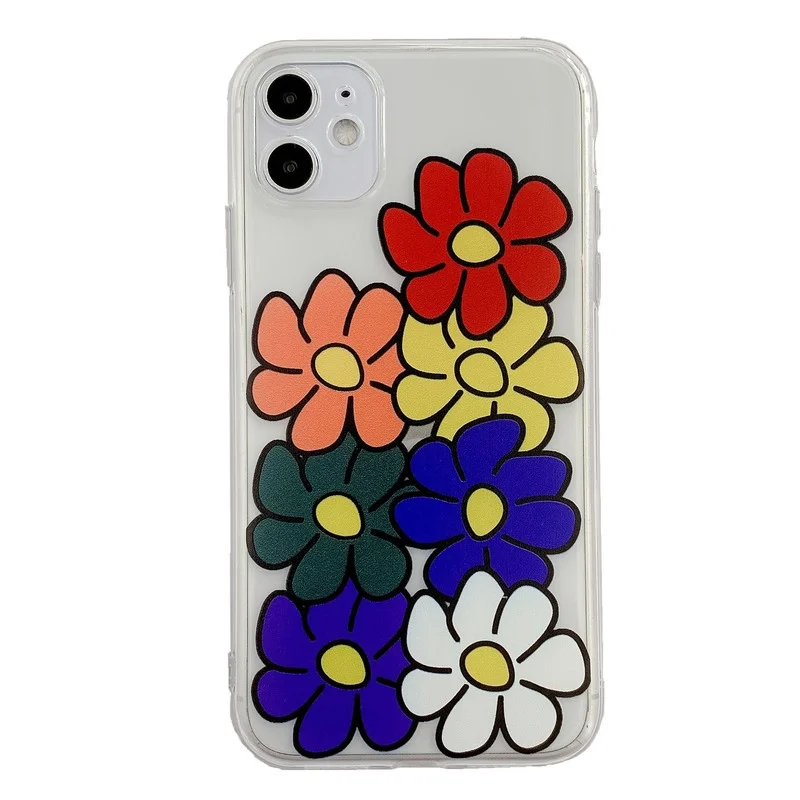 Cute cartoon Flower Camera Protection Phone Case For iPhone 13 11 12 Pro Max X XR XS Max 7 8 Plus Colorful Clear Soft TPU Cover
Cute cartoon Flower Camera Protection Phone Case For iPhone 13 11 12 Pro Max X XR XS Max 7 8 Plus Colorful Clear Soft TPU Cover