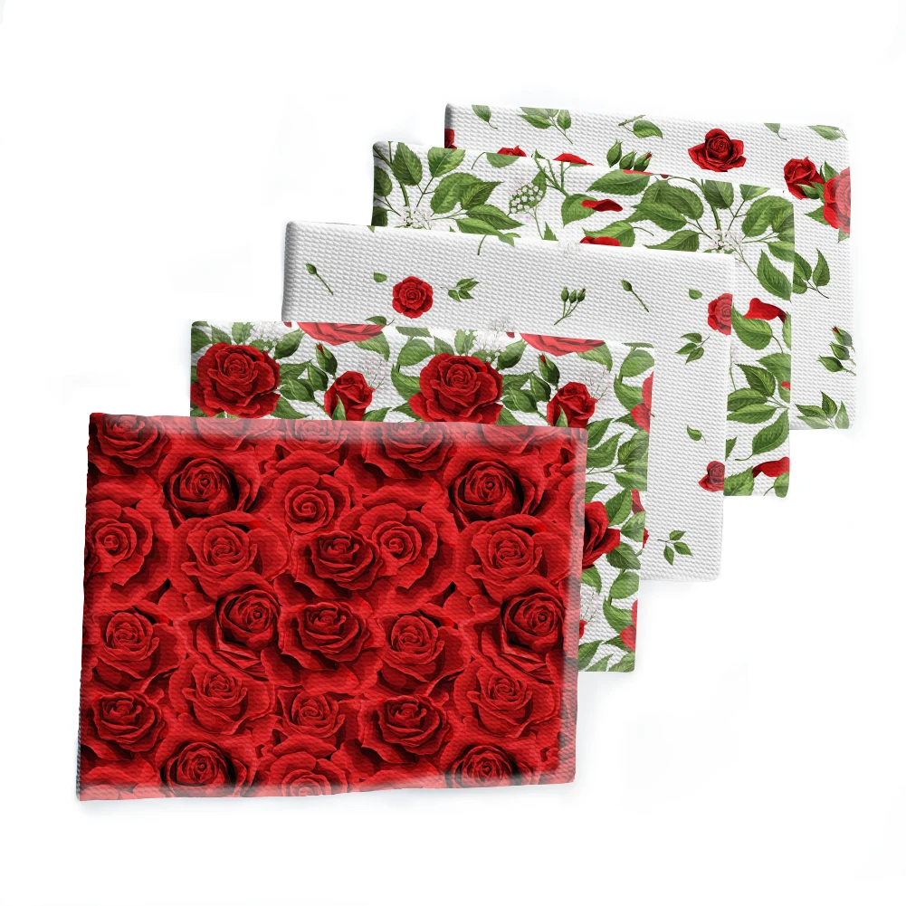 Beautiful fiery red roses Print Bullet Strech Cotton Fabric for DIY Home Tex Bags Handmade Materials 50*145cm
Beautiful fiery red roses Print Bullet Strech Cotton Fabric for DIY Home Tex Bags Handmade Materials 50*145cm