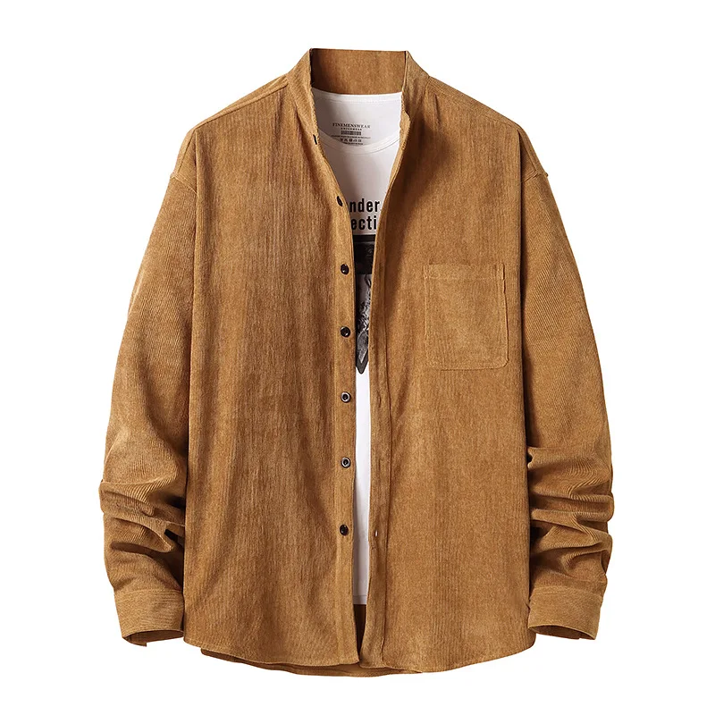 Fashion Solid Color Corduroy Shirt Men 2021 Winter New Button Up Shirt Mens Slim Fit Long Sleeve Dress Shirts Streetwear Chemise
Fashion Solid Color Corduroy Shirt Men 2021 Winter New Button Up Shirt Mens Slim Fit Long Sleeve Dress Shirts Streetwear Chemise