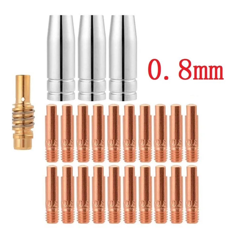 24PCS MB15 MIG Consumables Kit Contact Tips Shroud Nozzle Holder Spares For Branded MIG Welders. .
24PCS MB15 MIG Consumables Kit Contact Tips Shroud Nozzle Holder Spares For Branded MIG Welders. .