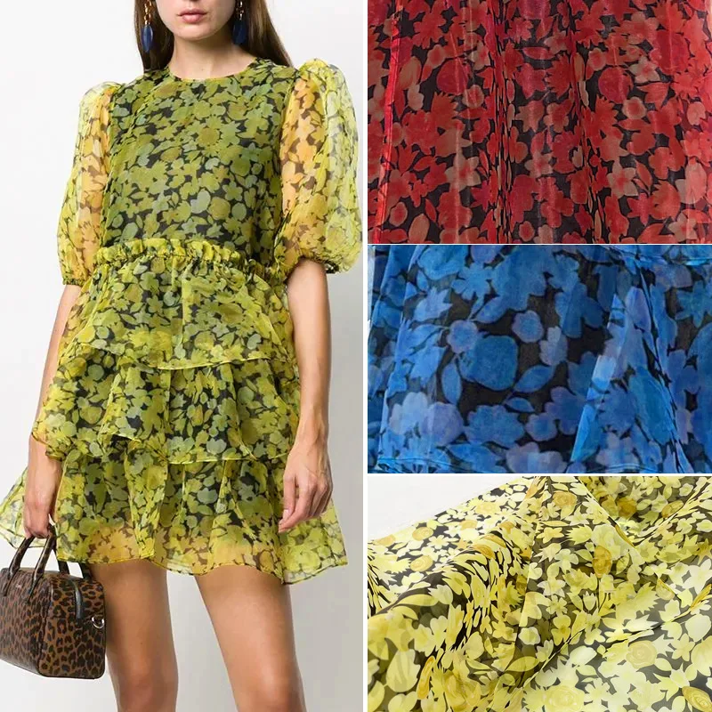 2021 spring and summer new fabric European brand organza fabric yellow flowers digital printing fashion factory shop
2021 spring and summer new fabric European brand organza fabric yellow flowers digital printing fashion factory shop