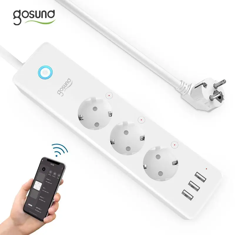 Gosund 16A Смарт Мощность пропилен-каучука прокладки с 3 Порты USB независимый переключатель Поддержка Alexa Google Home Tuya/приложение Smart Life дистанционн...
Gosund 16A Смарт Мощность пропилен-каучука прокладки с 3 Порты USB независимый переключатель Поддержка Alexa Google Home Tuya/приложение Smart Life дистанционн...