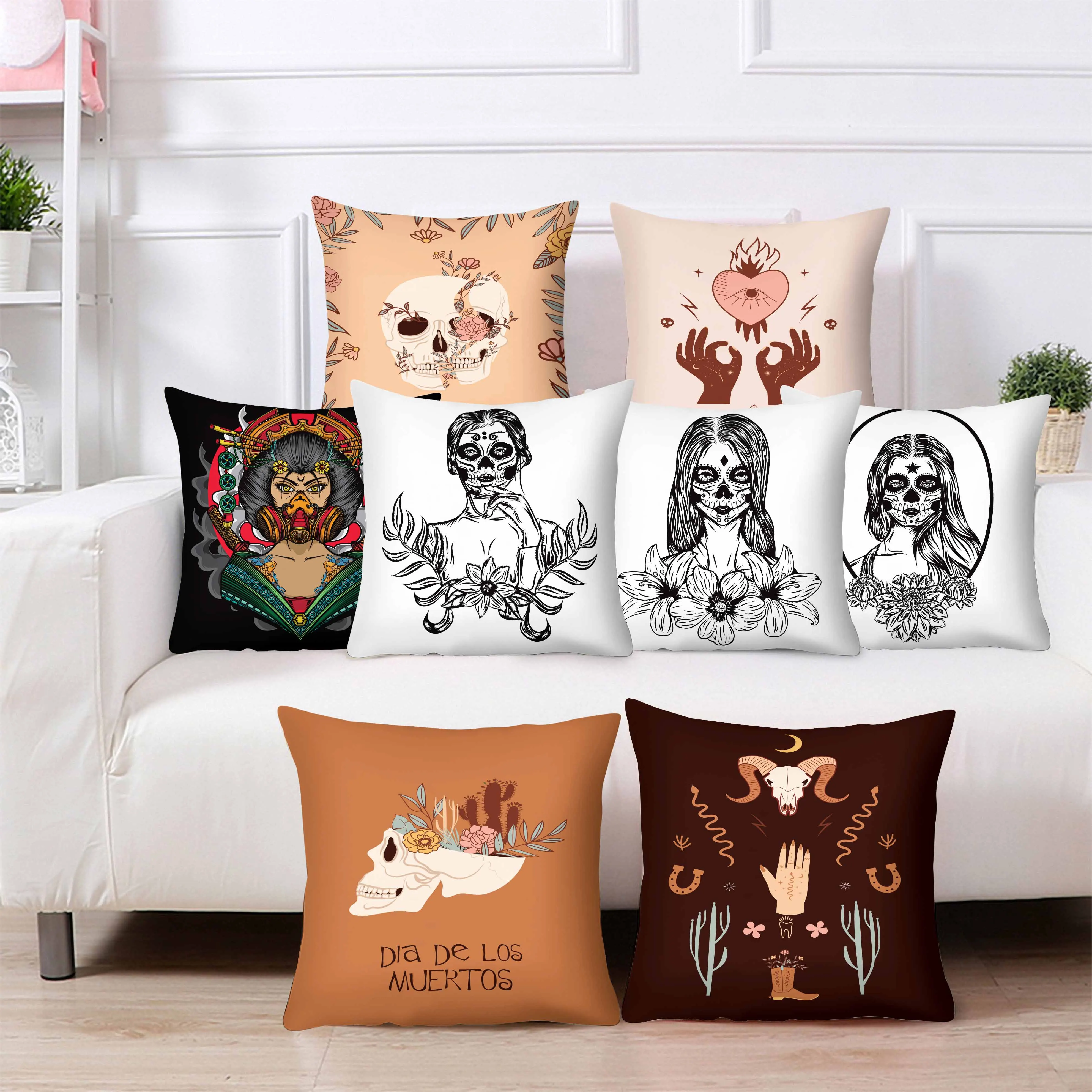 Skeleton Pillowcase Flowers Pillow Cover Home Decor Cushion Cover Print Pillow Cases 45x45cm Car Pillow Case Sofa Decoration
Skeleton Pillowcase Flowers Pillow Cover Home Decor Cushion Cover Print Pillow Cases 45x45cm Car Pillow Case Sofa Decoration