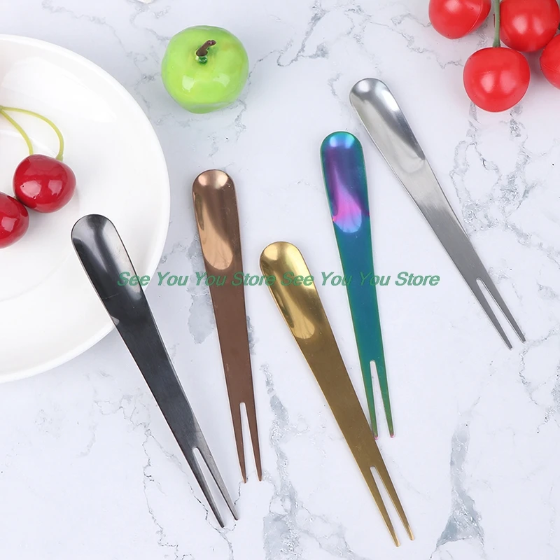 Dessert Fork Spoon Fruit 2 in1 Multifunctional Stainless Steel Fork For Kids Food Picks Kitchen Accessories
Dessert Fork Spoon Fruit 2 in1 Multifunctional Stainless Steel Fork For Kids Food Picks Kitchen Accessories