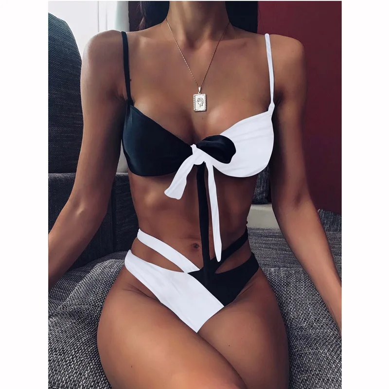 2020 Sexy Women High Waist Bikini Swimsuit Swimwear Female Bandeau Thong Brazilian Biquini Bikini Set Bathing Suit Bather 
2020 Sexy Women High Waist Bikini Swimsuit Swimwear Female Bandeau Thong Brazilian Biquini Bikini Set Bathing Suit Bather