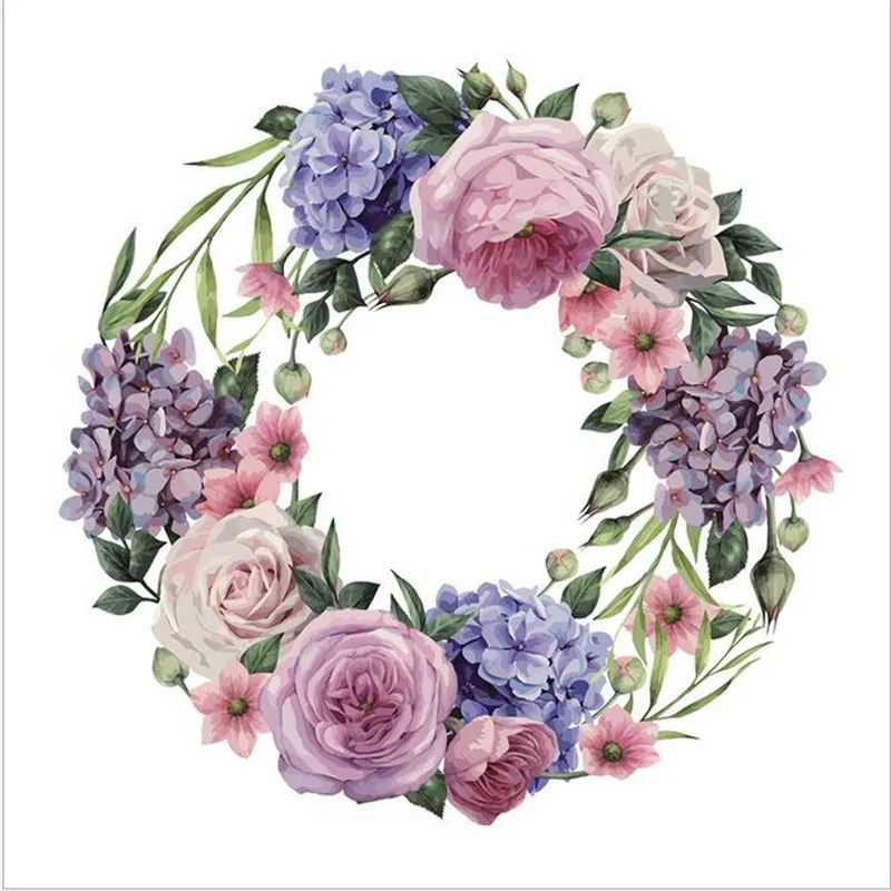 1pcs New hand-painted peony flower wreath wall stickers for kid bedroom removable Home decorative painting
1pcs New hand-painted peony flower wreath wall stickers for kid bedroom removable Home decorative painting