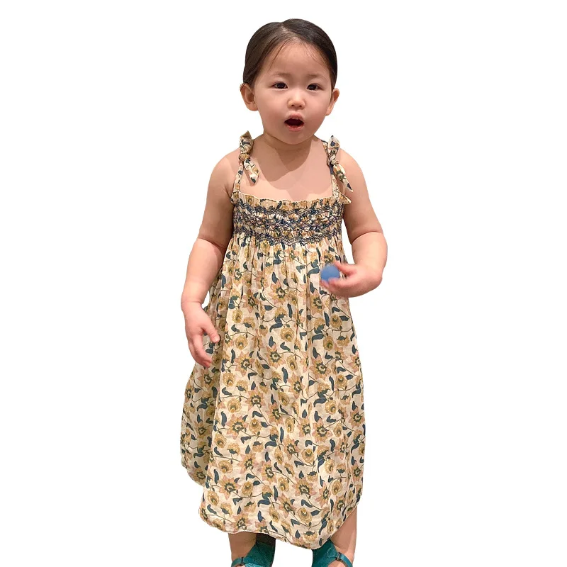 LM Children's dress 2021 spring and summer new ins baby girl Nordic style floral sling dress
LM Children's dress 2021 spring and summer new ins baby girl Nordic style floral sling dress