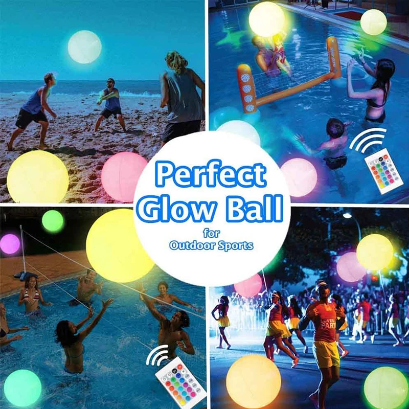 5/27/40cm LED Beach Ball Lamp Glowing Ball Inflatable Luminous Ball Nightlight Decor Swimming Pool Lamp Remote Landscape Light
5/27/40cm LED Beach Ball Lamp Glowing Ball Inflatable Luminous Ball Nightlight Decor Swimming Pool Lamp Remote Landscape Light