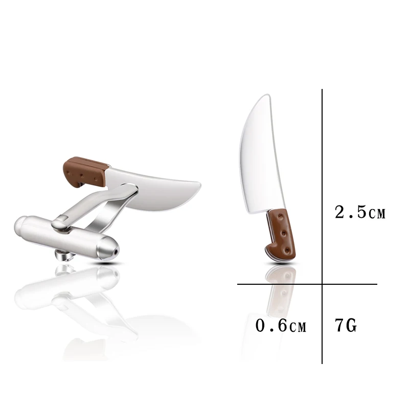 New Copper Cufflinks Kitchen Knife Cufflinks Men's And Women's Shirts Party Practical Luxury Fashion Jewelry Creative Cufflinks 
New Copper Cufflinks Kitchen Knife Cufflinks Men's And Women's Shirts Party Practical Luxury Fashion Jewelry Creative Cufflinks