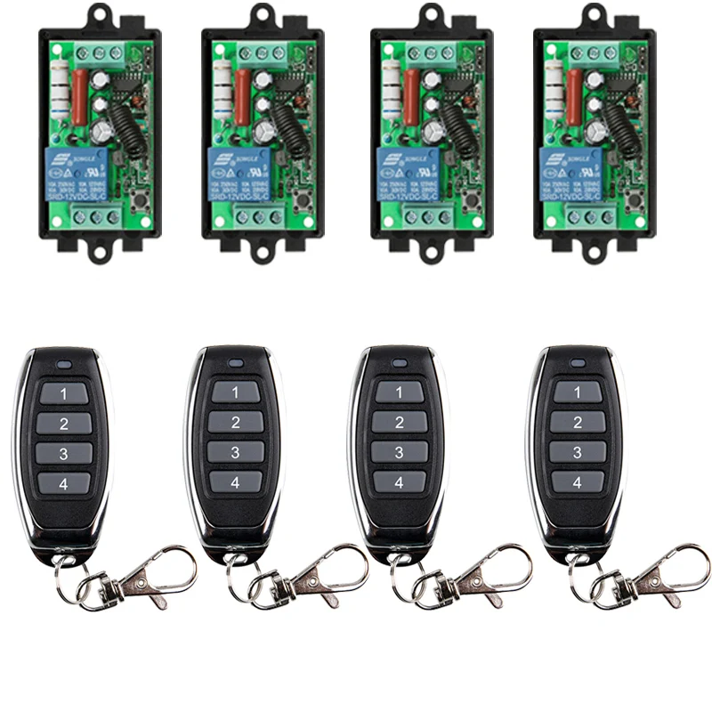 AC 220 V 1CH 1CH Radio Controller RF Wireless Relay Remote Control Switch 315 MHZ 433 MHZ 1,2,3,4 Transmitter+ Receiver
AC 220 V 1CH 1CH Radio Controller RF Wireless Relay Remote Control Switch 315 MHZ 433 MHZ 1,2,3,4 Transmitter+ Receiver