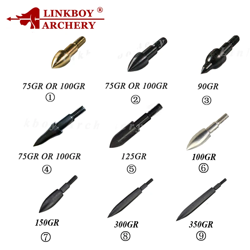 Linkboy стрельба из лука 12 шт. 8 32 стрелка советы по пунктам 75 80 90 100 125 150 300 350