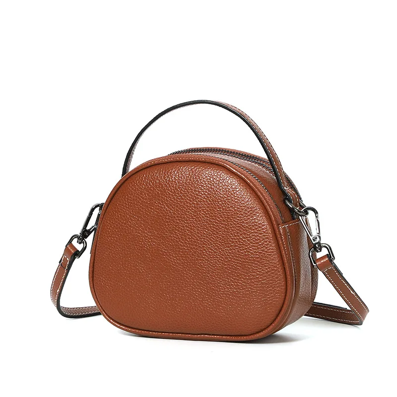 Genuine Leather Bag For Women Fashion Cherry Bag Top Layer Cowhide Shoulder Messenger Bag Women's Bag Female Round Bag
Genuine Leather Bag For Women Fashion Cherry Bag Top Layer Cowhide Shoulder Messenger Bag Women's Bag Female Round Bag