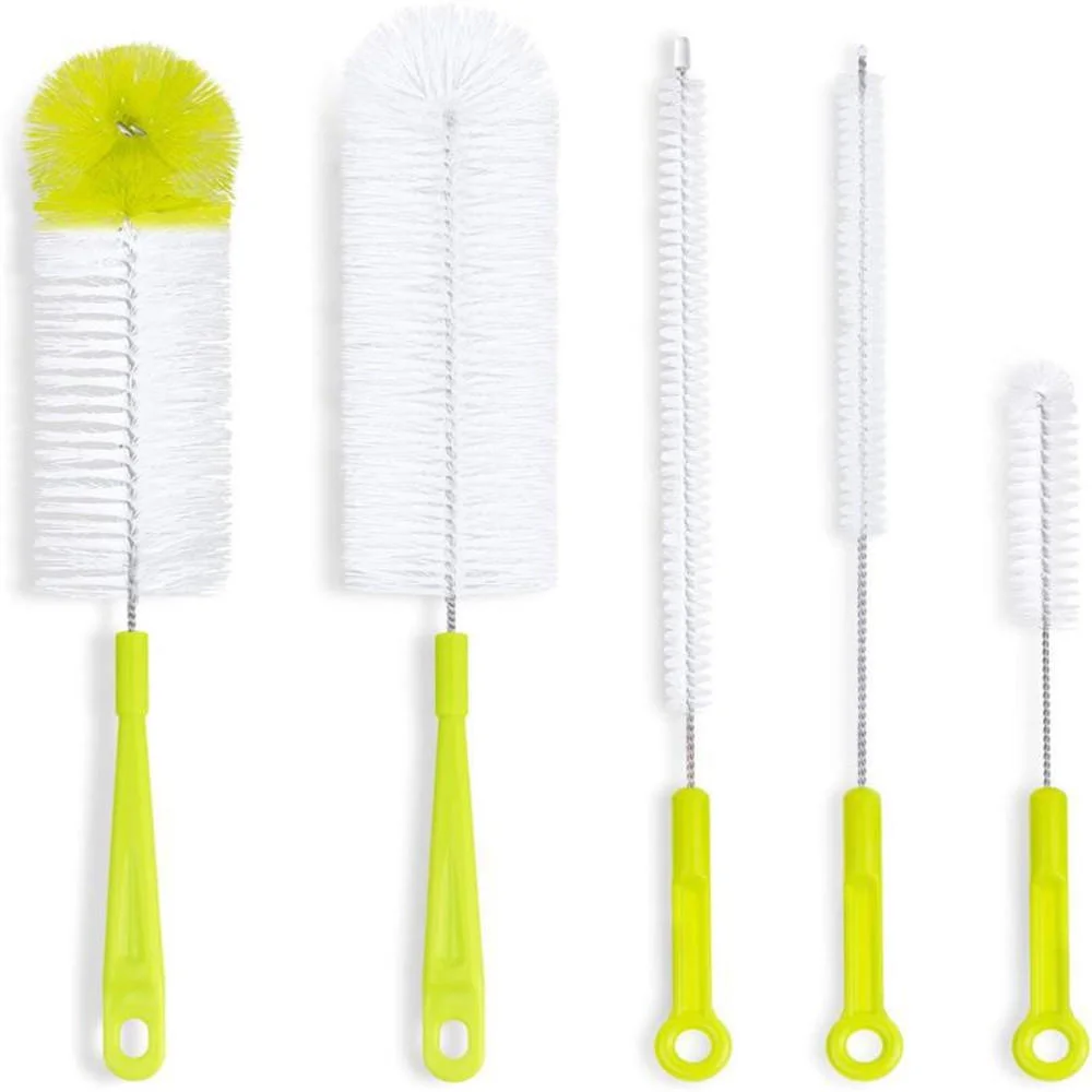 5Pcs Long Handle Cleaning Brush Sets for Narrow mouth Baby Bottle Pipe Bong Washing Sports Water Bottle Glass Tube Cleaner Tools
5Pcs Long Handle Cleaning Brush Sets for Narrow mouth Baby Bottle Pipe Bong Washing Sports Water Bottle Glass Tube Cleaner Tools