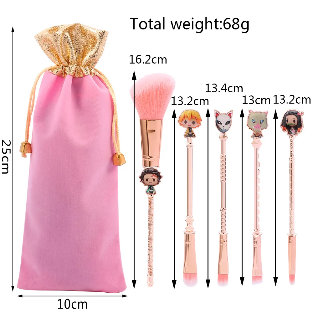 5pcs/set Anime Demon Slayer Cosplay Women Makeup Brush Character Demon Slayer Tanji Lang Riman Makeup Brush Set Cosplay Props
5pcs/set Anime Demon Slayer Cosplay Women Makeup Brush Character Demon Slayer Tanji Lang Riman Makeup Brush Set Cosplay Props
