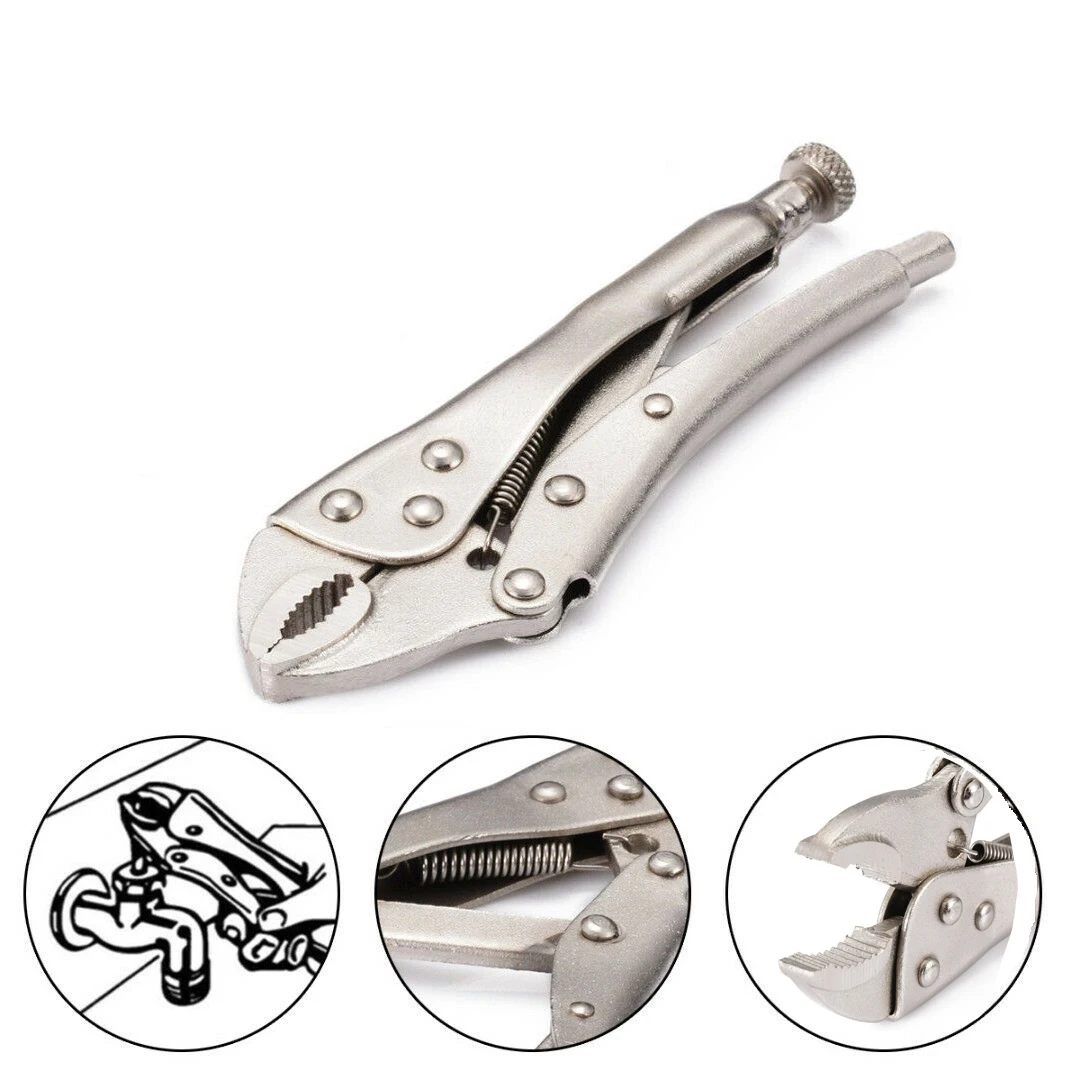 New 5'' Locking Pliers Welding Tools Pliers 45# Steel Industry Round Mouth Vise High Torque Fixed Clamping Hand Tools Vice Grips
New 5'' Locking Pliers Welding Tools Pliers 45# Steel Industry Round Mouth Vise High Torque Fixed Clamping Hand Tools Vice Grips