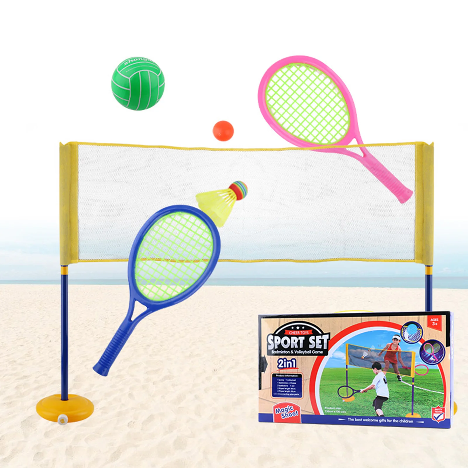 Children's Badminton Volleyball Tennis Mix Sports Cartoon Suit Toy For Children Play Outside
Children's Badminton Volleyball Tennis Mix Sports Cartoon Suit Toy For Children Play Outside