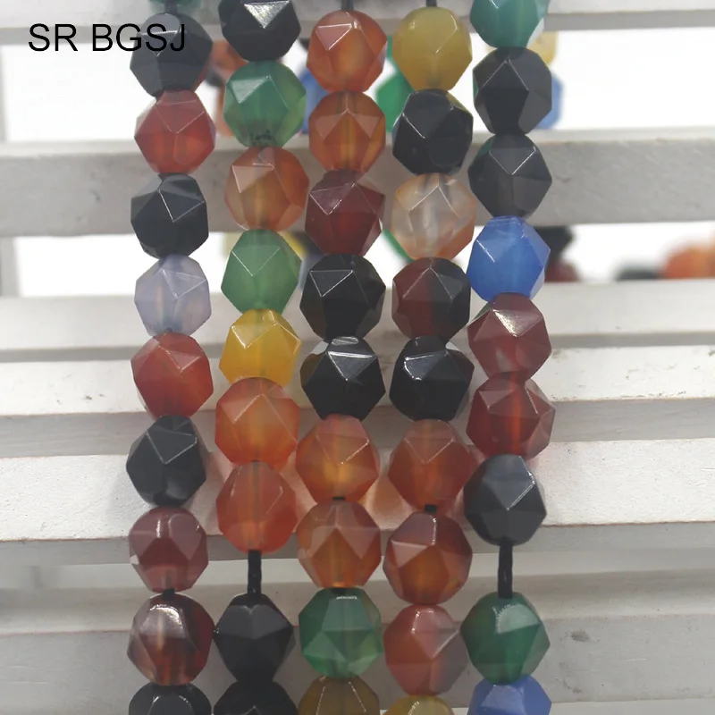 Free Ship 8mm Faceted Round Polygonal Mixed Colors Agate Onyx Gemstone Natural Gemstone Findings Beads Strand 15"
Free Ship 8mm Faceted Round Polygonal Mixed Colors Agate Onyx Gemstone Natural Gemstone Findings Beads Strand 15"