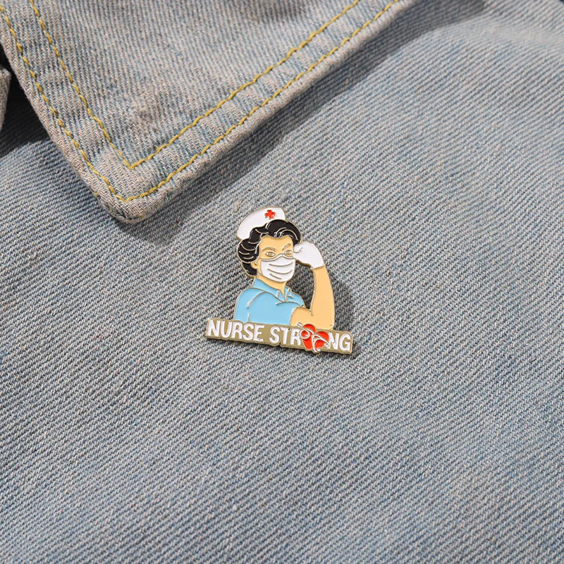 Creative Strong Woman Power Enamel Pins Custom Medical Worker Brooches Lapel Badges Bag Jewelry Gifts for Friends Wholesale
Creative Strong Woman Power Enamel Pins Custom Medical Worker Brooches Lapel Badges Bag Jewelry Gifts for Friends Wholesale