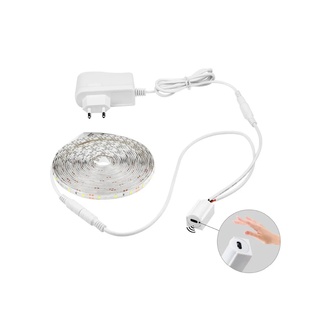 Hand Sweep Smart Switch LED Cabinet lights Hand Motion Sensor LED Strip 1M 2M 3M 4M 5M Kitchen Bedroom Decoration Night lamp
Hand Sweep Smart Switch LED Cabinet lights Hand Motion Sensor LED Strip 1M 2M 3M 4M 5M Kitchen Bedroom Decoration Night lamp