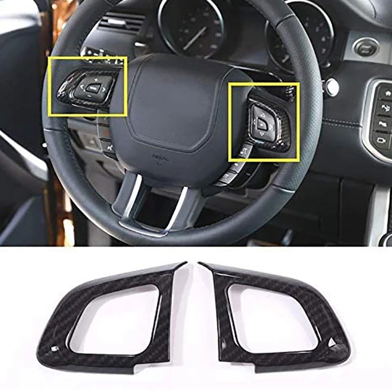 2Pcs Carbon Fiber Car Steering Wheel Control Frame Trim for Range Rover Evoque 2013-2018 Car Accessories
2Pcs Carbon Fiber Car Steering Wheel Control Frame Trim for Range Rover Evoque 2013-2018 Car Accessories