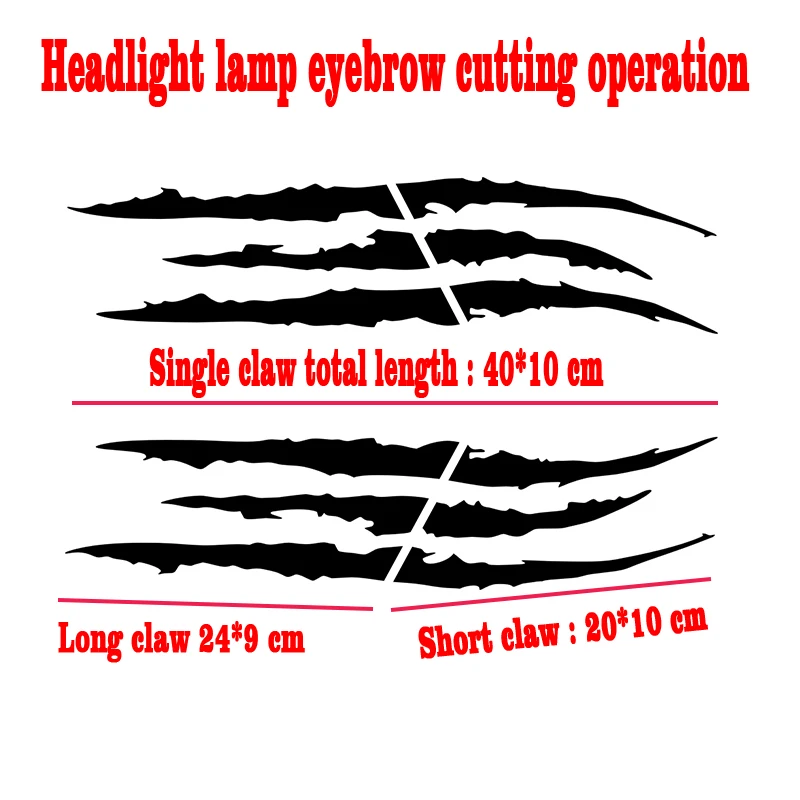 For Toyota Tacoma 4Runner Yaris Rav4 Supra Chr Car Stickers And Decals Monster Claw Scratch Stripe Marks Headlight Accessories
For Toyota Tacoma 4Runner Yaris Rav4 Supra Chr Car Stickers And Decals Monster Claw Scratch Stripe Marks Headlight Accessories