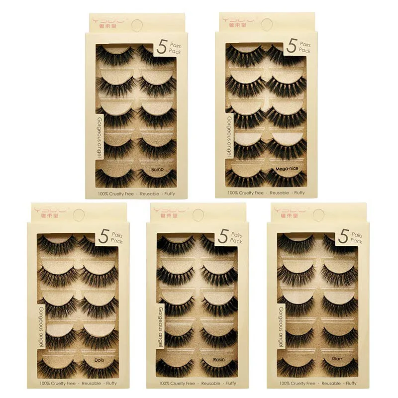 5 Pairs Handmade 3D Mink False Eyelashes Natural Thick Fake Eyelashes Lashes Extension Makeup Supplies Eyelashes Wholesale
5 Pairs Handmade 3D Mink False Eyelashes Natural Thick Fake Eyelashes Lashes Extension Makeup Supplies Eyelashes Wholesale
