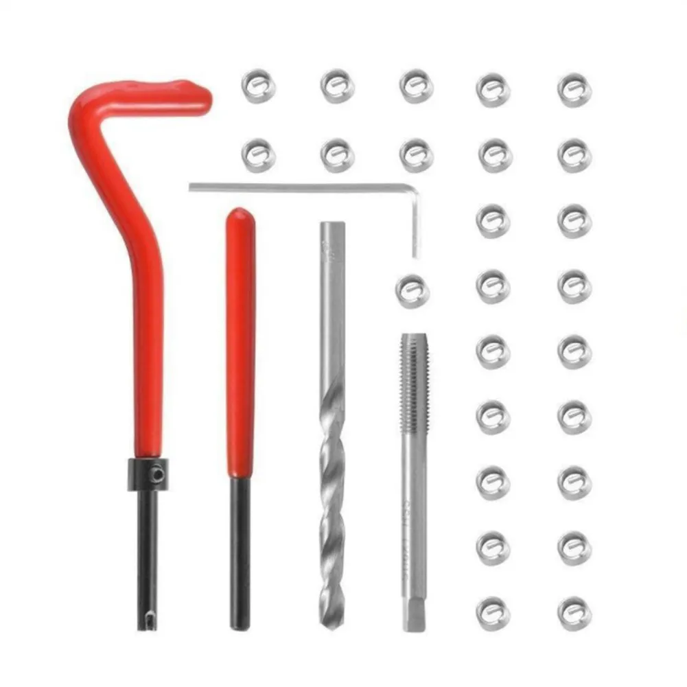 30pcs/set HSS Thread Repair Tool Kit Metric Thread Repair Insert Kit M5*0.8 Coil Helicoil Set Tool For Restoring Spanner Wrench
30pcs/set HSS Thread Repair Tool Kit Metric Thread Repair Insert Kit M5*0.8 Coil Helicoil Set Tool For Restoring Spanner Wrench