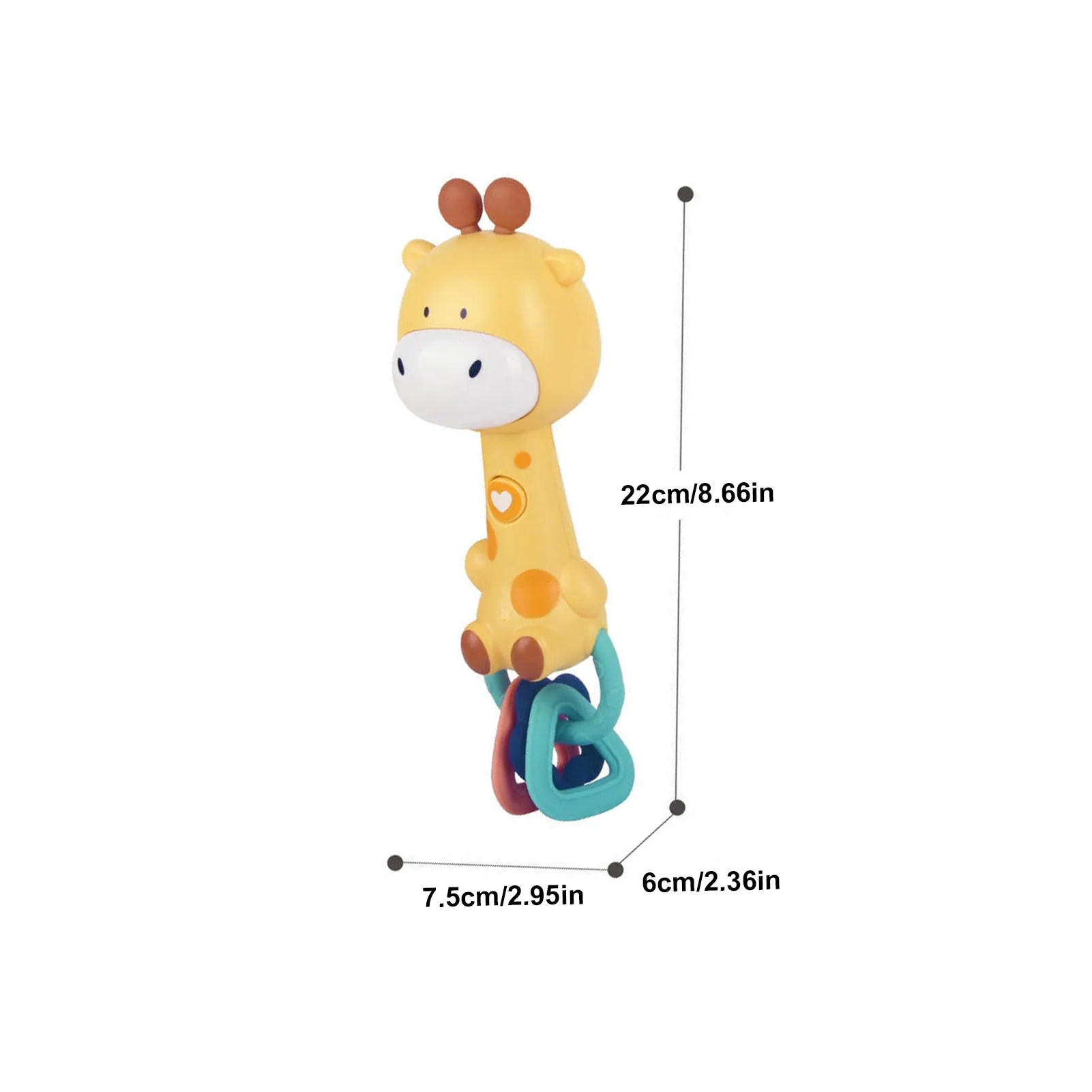 Baby Rattles Shaker Developmental Cute Cartoon Animal Bright Colors Hand Grip Toys With Light&Music Premiume ABS Ducation Rattle
Baby Rattles Shaker Developmental Cute Cartoon Animal Bright Colors Hand Grip Toys With Light&Music Premiume ABS Ducation Rattle