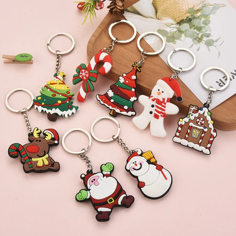Santa Claus Cartoon Keyring Cute PVC Keychain Snowman Christmas Tree Backpack Pendant Car Key Decoration Accessories
Santa Claus Cartoon Keyring Cute PVC Keychain Snowman Christmas Tree Backpack Pendant Car Key Decoration Accessories