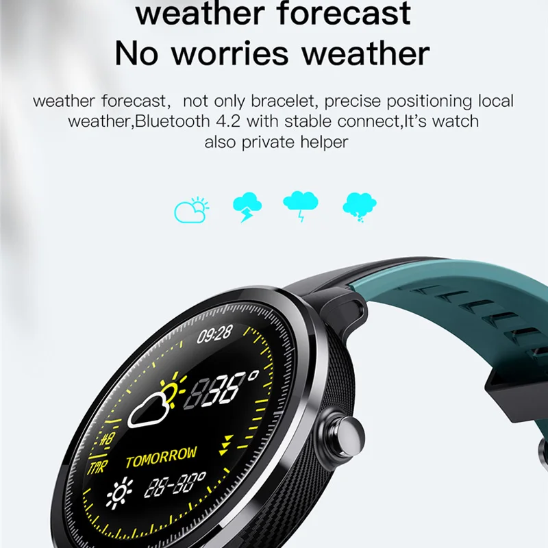 Новые спортивные мужские Смарт-часы с пульсометром Bluetooth шагомером измерением