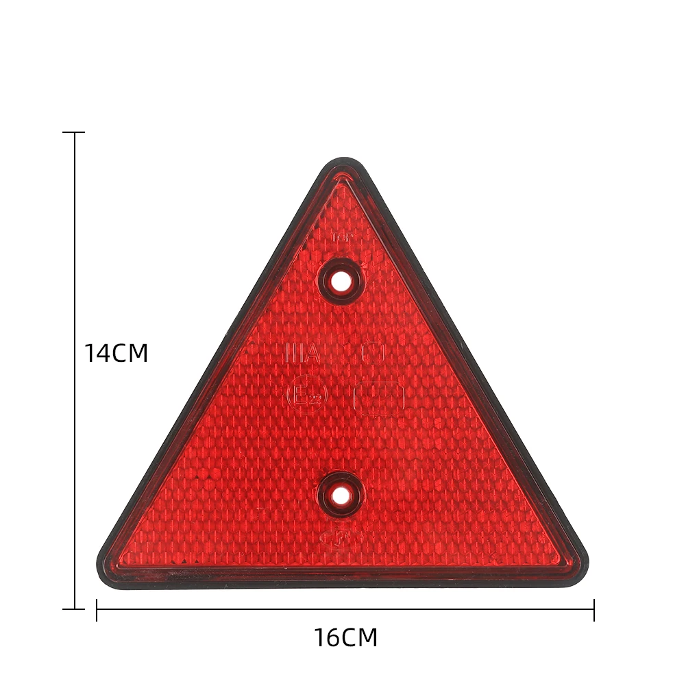 Red Rear Reflector Triangle Reflective Sign Screw Mount E22 Listed Warning Safety Reflector for Trailer Truck Caravan Boat Stock
Red Rear Reflector Triangle Reflective Sign Screw Mount E22 Listed Warning Safety Reflector for Trailer Truck Caravan Boat Stock