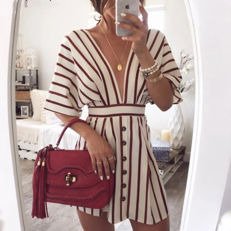Fashion Temperament Ladies Dress Casual V-neck Pullover Female Dress A Word Waist Vestidos Five-point Sleeve 2020 L237
Fashion Temperament Ladies Dress Casual V-neck Pullover Female Dress A Word Waist Vestidos Five-point Sleeve 2020 L237