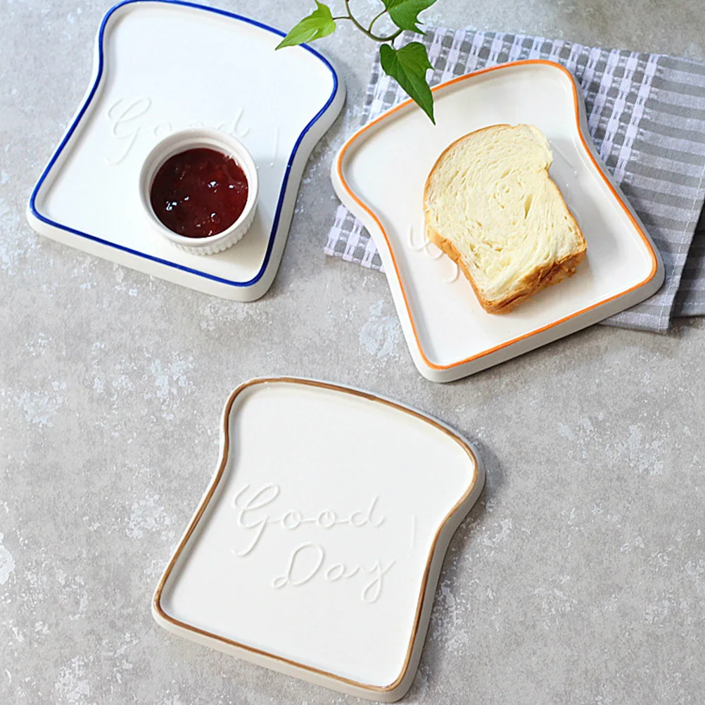 Kitchen Storage Serving Tray Ceramic Plate Toast Bread Shaped Plate Porcelain Salad Dessert Dish Tray For Home Restaurant Cafe
Kitchen Storage Serving Tray Ceramic Plate Toast Bread Shaped Plate Porcelain Salad Dessert Dish Tray For Home Restaurant Cafe