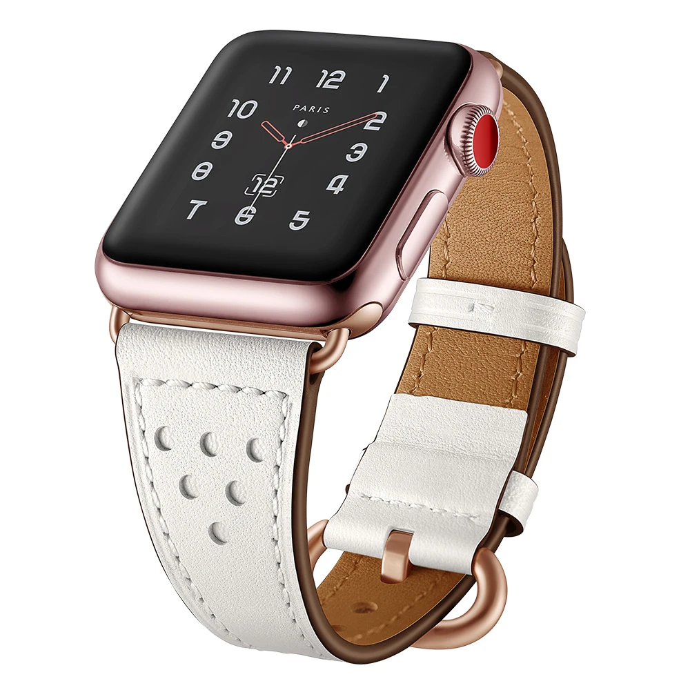 Strap for Apple watch band 45mm 41mm 44mm 40mm Elegant Genuine Leather belt watchband correa bracelet iwatch series 7 SE 6 5 4 3
Strap for Apple watch band 45mm 41mm 44mm 40mm Elegant Genuine Leather belt watchband correa bracelet iwatch series 7 SE 6 5 4 3